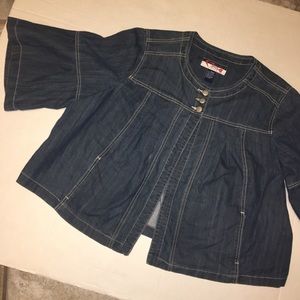 SWAK jeans sz 18/20‎ denim top bell sleeves